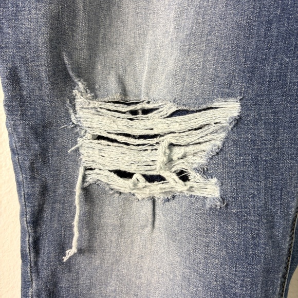 Silver Jeans Co. NWT Plus Size Girlfriend Mid Rise Skinny Jeans 24W Distressed - Picture 7 of 14